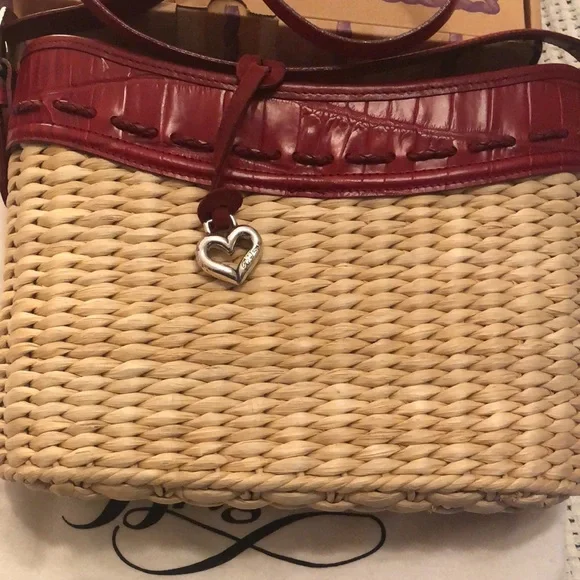 SALE!!! Brighton Straw/Raffia Shoulder Bag - Picture 1 of 12